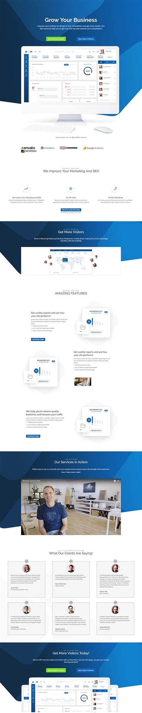 Free Divi Theme layout for landing page from Divi Hat