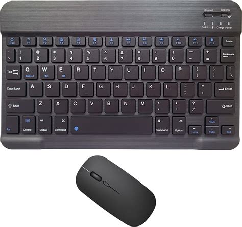 Amazon.com: Rechargeable Bluetooth Keyboard and Mouse Combo Ultra-Slim Portable Compact Wireless ...