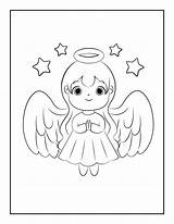 18 Adorable Angel Coloring Pages North Pole Christmas sketch template