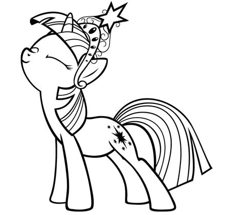 Twilight Sparkle from My Little Pony Coloring Page - Free Printable ...