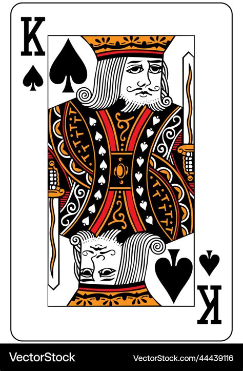 King of spades Royalty Free Vector Image - VectorStock