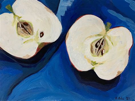 Apple Painting - Etsy