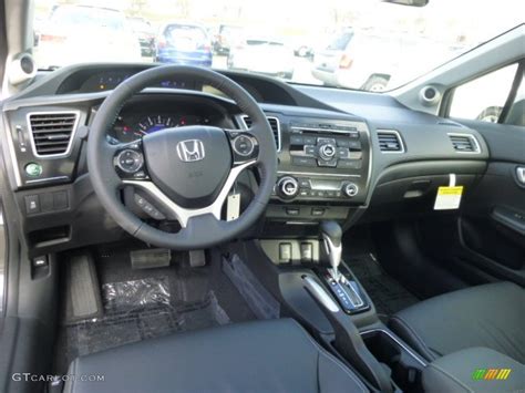 Black Interior 2013 Honda Civic EX-L Sedan Photo #74310308 | GTCarLot.com