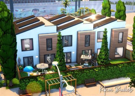 The Sims 4 Modern Townhouses