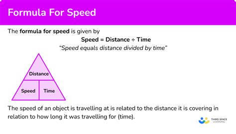 Formula For Speed - GCSE Maths - Steps, Examples & Worksheet