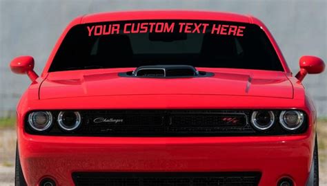 Custom Text Windshield Decal – ztr graphicz