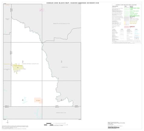 2000 Census County Subdivison Block Map: Hughes Springs-Avinger CCD, Texas, Index - The Portal ...