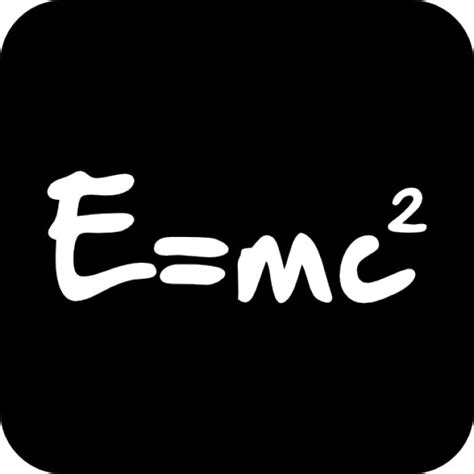 Physics formula of energy in a square Icons | Free Download