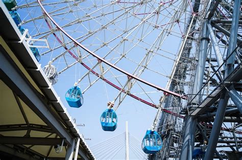 Premium Photo | Osaka ferris wheel