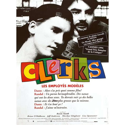 CLERKS French Movie Poster - 15x21 in. - 1994