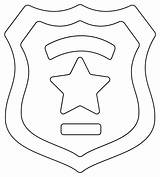 Sheriff Badge Coloring Page Free Printable Pages sketch template