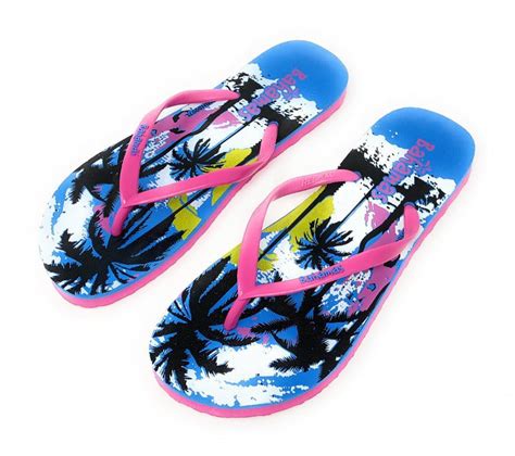 Bahamas Beach Flip Flops Sandals Slippers for Women with Summer Prints ...