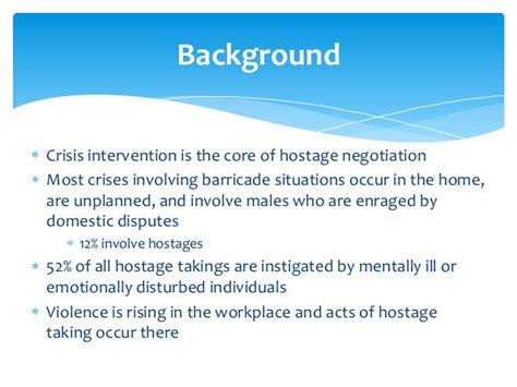 15 crisis hostage negotiation