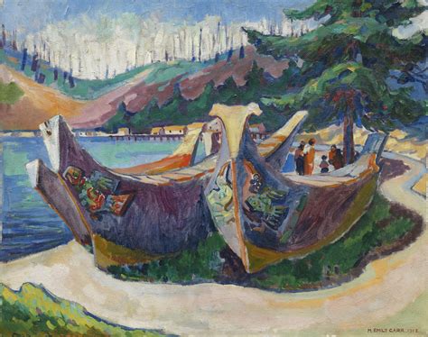 War Canoes, Alert Bay by Emily Carr | Obelisk Art History