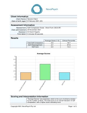 Fillable Online Self-Compassion Scale - Short Form (SCS-SF). Generic ...