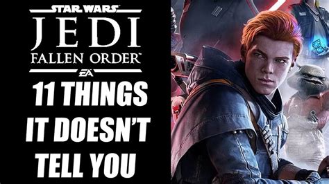 11 Beginners Tips And Tricks Star Wars Jedi Fallen Order Doesn't Tell You - YouTube