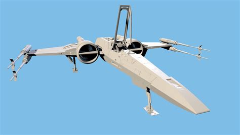 Resistance X-Wing Starfighter T-70 (Black) - Download Free 3D model by ...