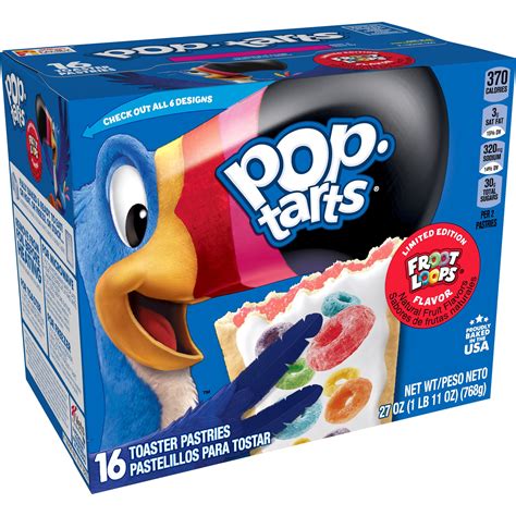 Pop-Tarts Frosted Froot Loops Limited Edition, 16 Toaster Pastries, 6 ...