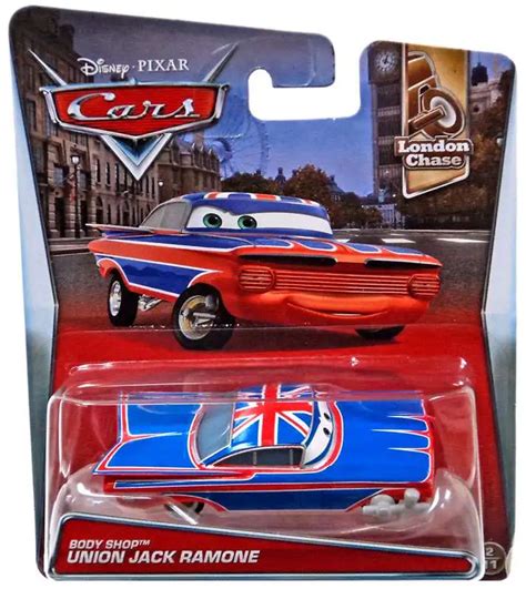 Disney Pixar Cars London Chase Body Shop Union Jack Ramone 155 Diecast ...