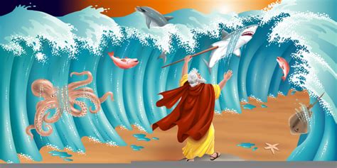 moses parting the red sea clipart 10 free Cliparts | Download images on Clipground 2024