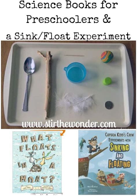 Science Books for Preschoolers & Sink/Float Experiment | Preschool books, Science books ...