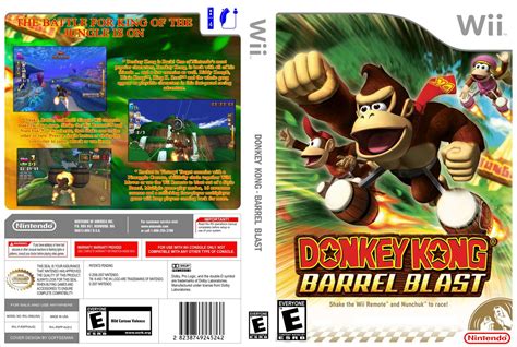 Donkey Kong Barrel Blast - Nintendo Wii Game Covers - Donkey Kong - Barrel Blast :: DVD Covers