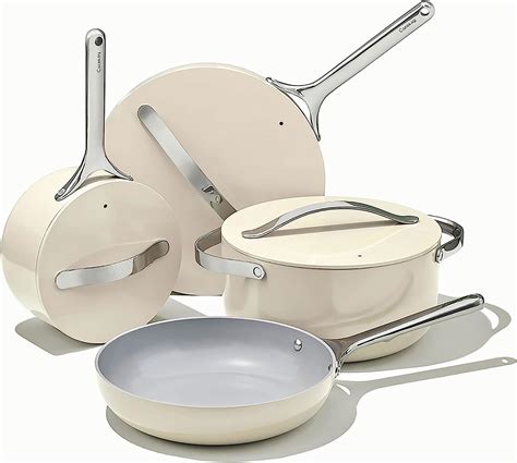 Amazon.com: Caraway Nonstick Ceramic Cookware Set (12 Piece) Pots, Pans ...