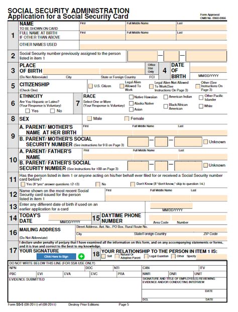 Using Form SS-5 to Apply for a Social Security Card | PDFRun