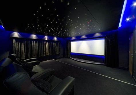 Top 40 Best Home Theater Lighting Ideas - Illuminated Ceilings and Walls