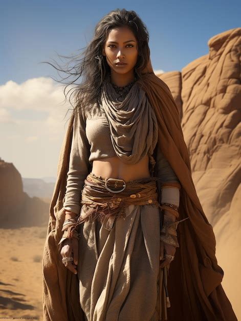 Princess of Persia desert sands young attractive girl in traditional in ...