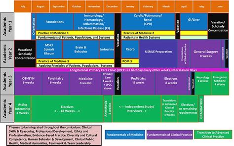 Structure and Schedule | School of Medicine and Health Sciences