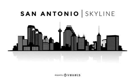 San Antonio Silhouette Skyline Vector Download