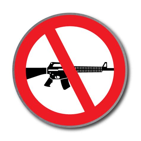 Ban Assault Weapons Lapel Pin | Anti Assault Rifle Pin