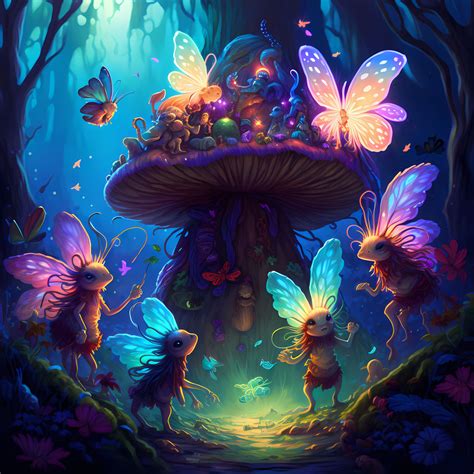 Fairy creatures in the enchanted forest version 2 by PM-Artistic on ...