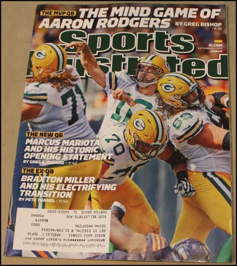 9/21/2015 SPORTS ILLUSTRATED Aaron Rodgers Green Bay Packers The MVP QB $16.23 - PicClick CA