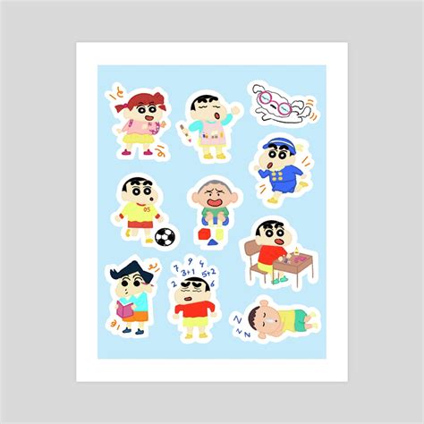 Shin-Chan School Fun, an art print by Buse - INPRNT