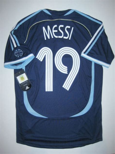 New 2006-2008 World Cup Adidas Argentina Lionel Messi #19 Kit Shirt ...