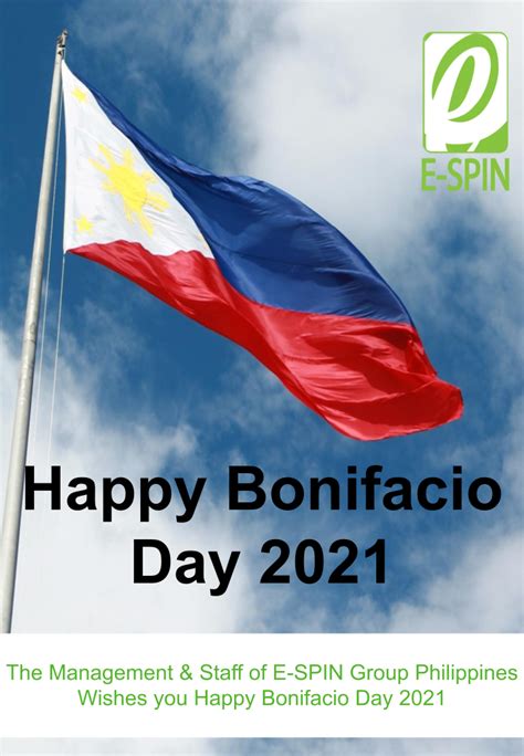 E-SPIN Wishes All Philippines Happy Bonifacio Day 2021 | E-SPIN Group