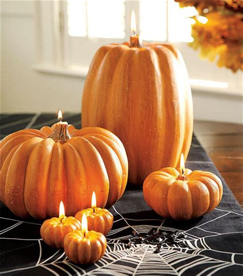 Pumpkin Candles by Pottery Barn