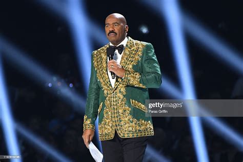 Steve Harvey speaks onstage during 2019 Miss Universe Pageant at ...