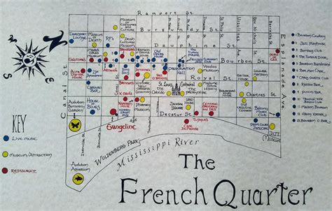 New Orleans French Quarter Map - Etsy