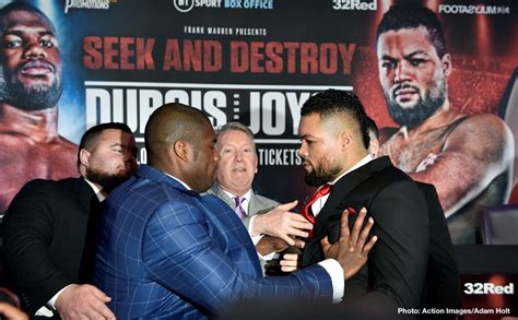 Daniel Dubois SHOVES Joe Joyce During Face Off At Press Conference ...