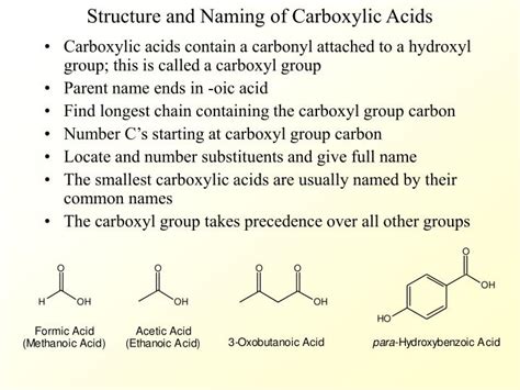 PPT - Structure and Naming of Carboxylic Acids PowerPoint Presentation ...