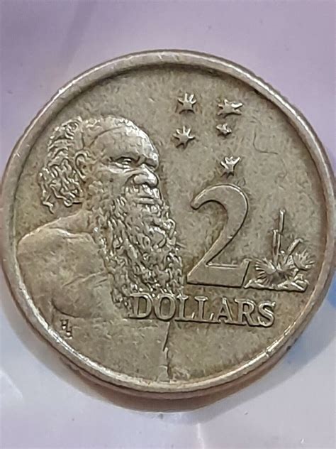 Rare Australian 1988 $2 coin, HH printed with RDM printed on back good ...