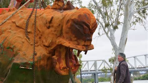 Bunyip escapes! - by Peri Strathearn - Murray Bridge News