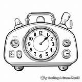 Alarm Clock Coloring Pages  Free & Printable sketch template