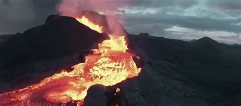 Watch Moment Drone Crashes Into Erupting Icelandic Volcano