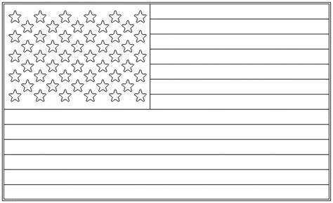 Blank American Flag
