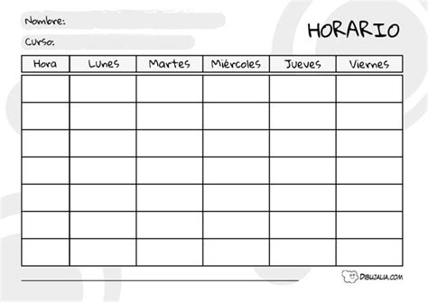 Horarios para clases | Horario de clases, Plantillas horarios, Horario de escuela