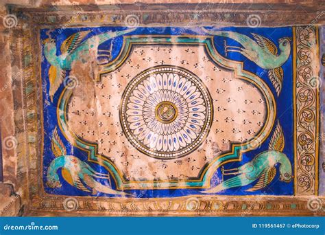 Paintings on the Ceiling, Nandi Mandapa, Brihadisvara Temple, Tanjore, Tamil Nadu Stock Image ...